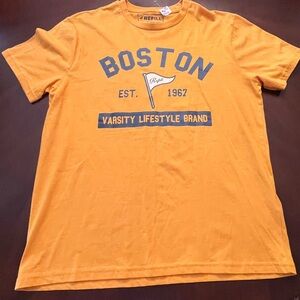 Boston Varsity Lifestyle Brand Yellow T-Shirt NWT